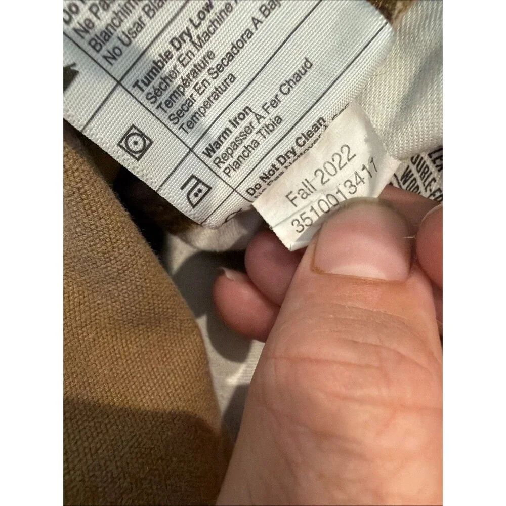 Carhartt 102802 Double Knee Carpenter Pants Mens 38x34 Brown Duck Utility Work‎